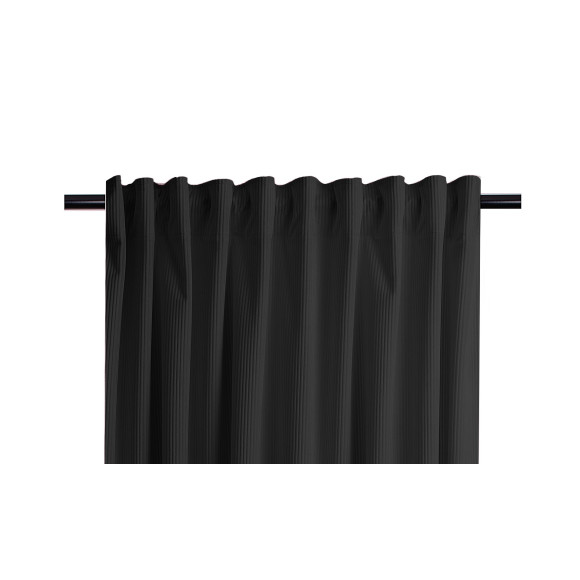 Zasłona z taśmą CASUAL CHIC 140x270 czarny